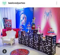 Amazing Spider Man Theme Birthday Party Dessert Table And Decor Spiderman Birthday Party Spiderman Birthday Party Decorations Spiderman Theme Party