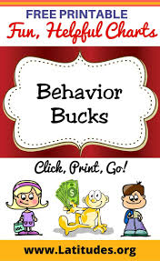 Free Printable Behavior Bucks For Kids Kids Rewards Free