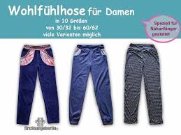 So funktioniert die schnittmuster datenbank: Wohlfuhlhose Damen In 10 Grossen 30 32 Bis 60 62 Nahanleitung Mit Schnittmuster Von Firstloungeberlin