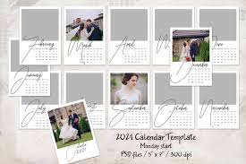2021 Calendar Template Monday Start 5x7 Mrlightroom Premium Lightroom Presets Photoshop Overlays And Templates