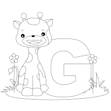 Animal Alphabet Letter G Is For Giraffe Giraffe Coloring Pages Abc Coloring Pages Letter A Coloring Pages