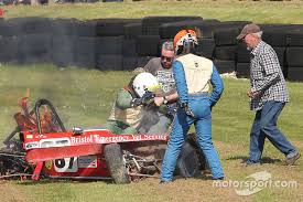 Historic Formula Ford driver saved from fiery crash
