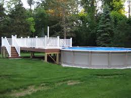 Above Ground Pool Deck Designs Icmt Set Wood Landscape Pool Deck Designs