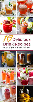 10 Refreshing Drink Recipes Yummy Drinks Lemonade Recipes Delicious Drink Recipes