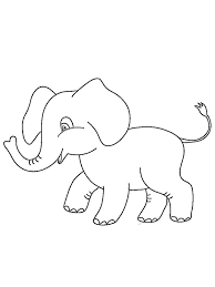 Beautiful elephant shape with zentangle and paisley patterns. Elephant Baby Coloring Page 1001coloring Com