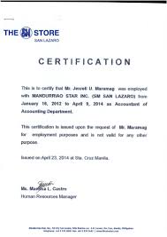 Certificate Of Employment Format Magdalene Project In Certificate Of Employment Template C Employment Certificate Of Achievement Template Business Template