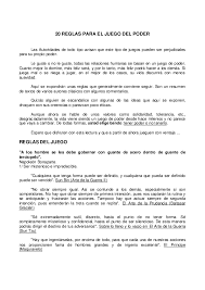 Sus habilidades con el arco fueron las que le ayudaron a conseguir 11 de 12 puntos en su entrenamiento antes de los primeros juegos del hambre. Pdf 20 Reglas Para El Juego Del Poder Anonimo Cristobal Mazo Villanueva Academia Edu