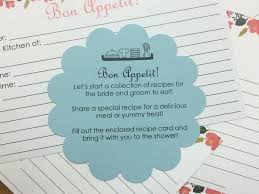 Parisian Bridal Shower Bridal Shower Recipes Cards Bridal Shower Printables Bridal Shower Invitations Diy