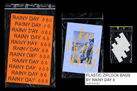 Plastic Transparant Ziplock Bag Pet Logo Design Pillowcase Pattern Geometric Graphic