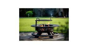 Big horn outdoors has gas fire pits that are guaranteed to keep your outdoor space warm during the coldest months of the year! Fire Pit Big Horn 47 24 In W Black Steel Wood Burning Fire Pit Rentals Online 85 Day