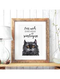 Doch die sitzt offenbar neben ihrem eigenen. A3 Print Illustration Poster Plakat Katzenposter Katzenplakat Katze Mit Spruch Lass Mich Ich Muss Mich Da Jetzt Reinsteigern P58