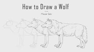 Give your wolf a large heart shaped nose that sits right in the middle of the shape you drew for its mouth. How To Draw A Wolf Step By Step Tutorials For Beginners