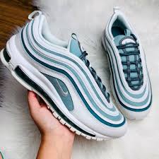 Nike Air Max 97 Ocean Cube White Blue In 2020 Nike Shoes Women Cute Nike Shoes Nike Shoes Air Max