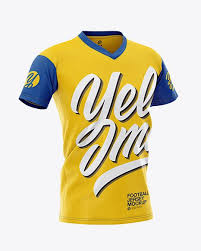Men S V Neck Football Jersey Mockup Half Side View In Apparel Mockups On Yellow Images Object Mockups In 2020 Clothing Mockup Mockup Free Psd Mockup Psd