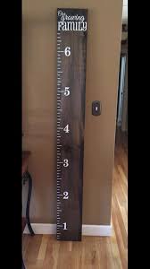 wood growth chart ruler personalized our by tweetheartdecor