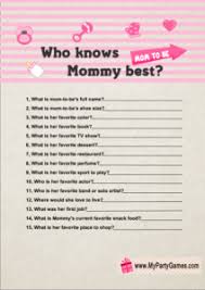 These simple ideas should provide just enough inspiration for you to plan and execute the perfect party for a friend or loved one who is expecting. Who Knows Mommy Best Free Printable Baby Shower Game