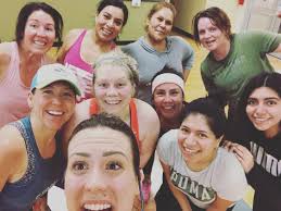 Older adults swapping stories and pictures