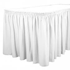 Shirred Pleat Table Skirting Pleated Table Skirt