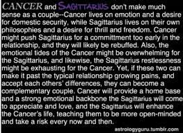 Before we move on, it is important to discuss the very first step that any relationship dwells on, and since cancer and sagittarius belong to the elements of water and fire respectively, you may as well imagine how any of their compatibility would work out. Pin On Sagittarius