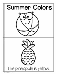 As you gear up for your summer activities, be sure to grab these free preschool printables that are sure to engage your little ones as you head into the summer months. My Little Book Of Summer Colors Mini Book Free Printable