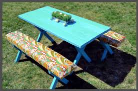 A Glimpse Inside Feature Friday 30 Picnic Table Painted Picnic Tables Picnic Table Makeover
