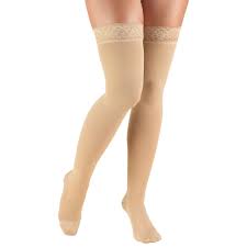 Truform Women S Stockings Thigh High Closed Toe Lace Top 20 30 Mmhg Beige Medium High Closed Toe Dibujos A Lapiz Rostros Arte En Lienzo Rostros