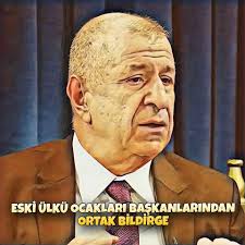 Eski Ülkü Ocakları Genel Başkanları, tutuklu bulunan Ümit Özdağ için ortak  bir bildirge yayınladı: • Sayın Ümit Özdağ'a bugün ödettirilmek istenen  bedel, Türk milliyetçilerinin ödemek zorunda bırakıldığı ne ilk bedeldir,  ne de