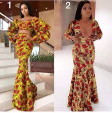 Modèle de pagne robe africain. Longue Robe En Tissu Pagne E617e0