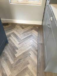 Maybe you would like to learn more about one of these? Karndean Knight Tile Herringbone Pattern Installation By Linolen House Flooring Open Plan Kitchen Living Room Karndean Flooring