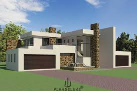 Maybe you would like to learn more about one of these? Double Story 4 Bedroom House Plan Modern House Plans Plandeluxe
