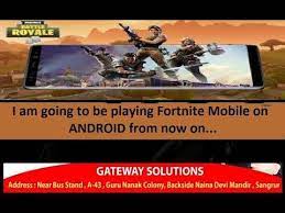 I Am Going To Be Playing Fortnite Mobile On Android From Now On Fortnite Android Play