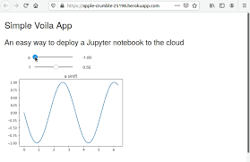 When running the jupyter server, the voilà app is voilà dashboards with other language kernels**. Deploy A Jupyter Notebook Online With Voila And Heroku Python For Undergraduate Engineers