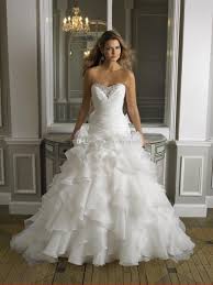 Puffy Wedding Dresses 2016 Drop Waist Fit Flare Organza Cascading Ruffles Wedding Gowns Sweetheart Neckline Pearls Beaded Bridal Gowns Wedding Dreses Wedding Dr Fit And Flare Wedding Dress Ball Gowns Wedding
