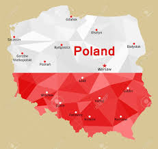 Rzeczpospolita se traduit du polonais littéralement par. Geometric Polygonal Map Of Poland Painted In The Colors Of The Royalty Free Cliparts Vectors And Stock Illustration Image 67770326