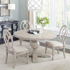 Homestead 48 Inch Round Dining Room Set Linen Round Dining Room Round Dining Room Sets Dining Room Furniture