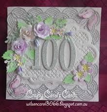 Here's how to make them. Ladies 100th Birthday Card 100th Birthday Card Cards Handmade Crafts