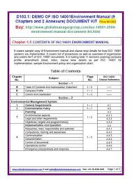 Iso 14001 Manual Standard Ems Iso 14001 Manual Template In English Environmental Management System Free Ppt Template Manual