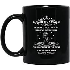 A wide range of both decorative and practical gifts can be bought made from porcelain china including crockery and tableware, mugs, plaques, tiles and figurines. 18th Wedding Anniversary Gift For Her For Him And For Couple Your Couple Is Best Love Gifts For Husband Wife Darling Parents Grandparents On Anniversary Black Ceramic Coffee Mugs 11oz Wantitall
