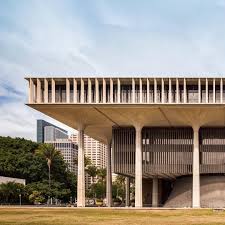 Hawaii State Capitol Designed By John Carl Warnecke With Local Firm Belt Lemon And Lo 1969 Concept Architecture Structure Architecture Architecture Details