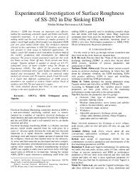 ss 202 in die sinking edm