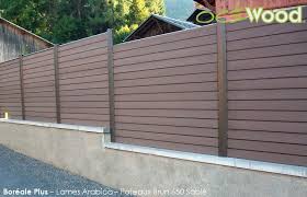 Cloture Composite Effet Bois Marron Boreale Plus Ocewood 3 Cloture Bois Cloture Cloture Composite