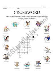 Word find like the pros. Unscramble Crossword Past Tense Esl Worksheet By Klutchjoe