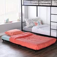 From floor to the bottom side of the bed frame? Walker Edison Twin Roll Out Metal Trundle Bed Frame Black Ebay