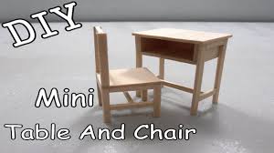 Diy Mini Classroom Table And Chair 17 Popsicle Stick Barbie Furniture Diy Dollhouse Furniture Furniture