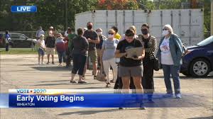 Illinois Early Voting For 2020 General Election Begins In Some Counties With Long Lines Reported In Chicago Suburbs Abc7 Chicago