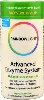 Rainbow Light Advanced Enzyme System 90 Vegetarian Capsules Vitacost