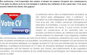 Pour un emploi, stage, master, université. Modele Et Exemple De Lettre De Motivation Professeur De Lycee Et College