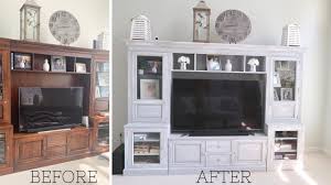 There were so many things that were screwed into things, that were screwed into other things that were bolted here, there and everywhere…it just seemed endless. Painting Furniture Painting Entertainment Center Youtube