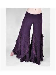 Purple Lace Swan Pants Belly Dance Tribal Fusion Etsy Belly Dance Clothes Dance Pants