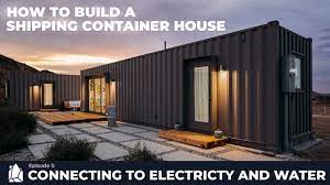 Building A Shipping Container Home | Ep05 Connecting To Electricity And  Water - Youtube